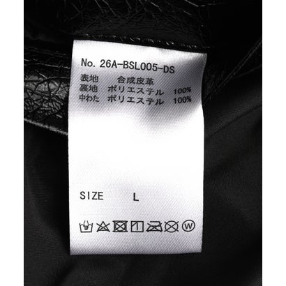 DS／FAUX LEATHER SHORT BZ CROCO （ブラック1）｜詳細画像