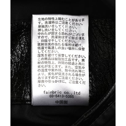 DS／FAUX LEATHER SHORT BZ CROCO （ブラック1）｜詳細画像
