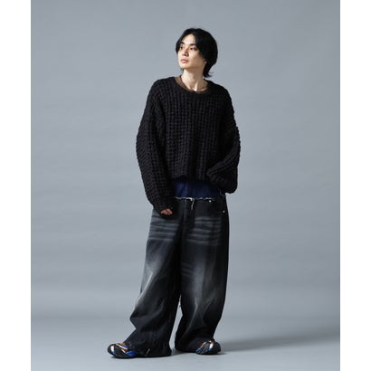 エルエイチピー L.H.P. DS／WAFFLE KNIT CN （ブラック）｜詳細画像