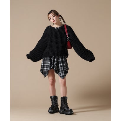 エルエイチピー L.H.P. DS／WAFFLE KNIT CN （ブラック）｜詳細画像