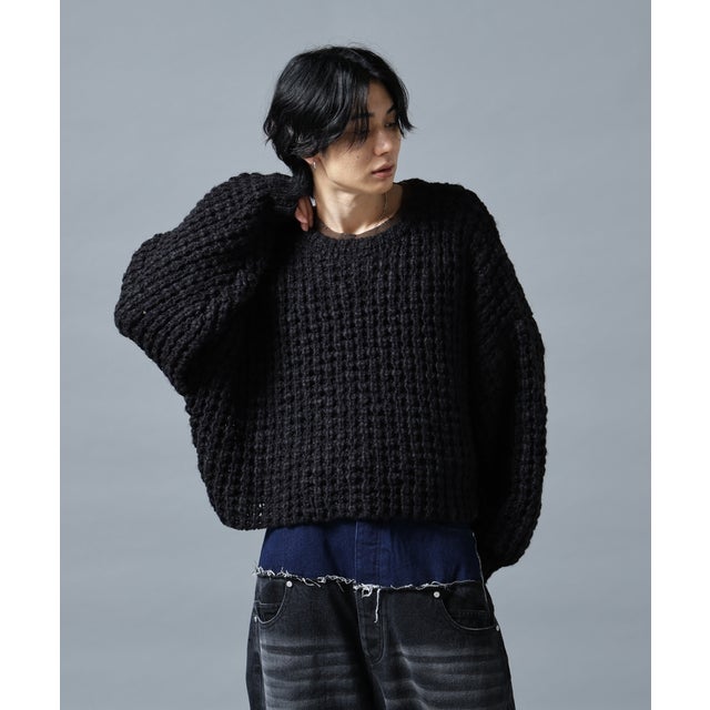 DS／WAFFLE KNIT CN （ブラック）