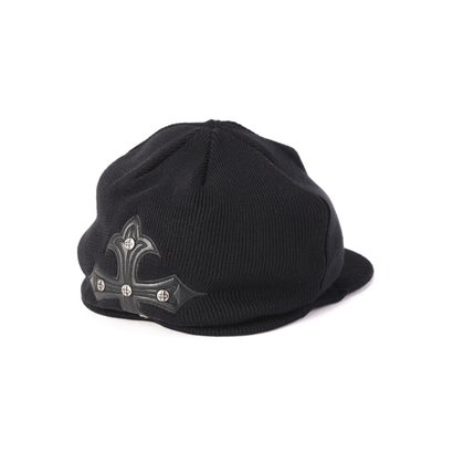 Sup／Crs L Patch Brim Knit Beni （ブラック）｜詳細画像
