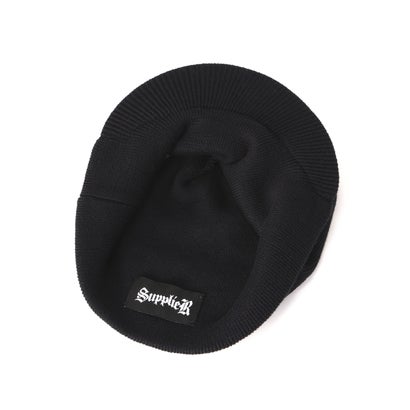 Sup／Crs L Patch Brim Knit Beni （ブラック）｜詳細画像