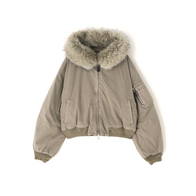 DS／CN FURHOOD MAー1 （ベージュ）