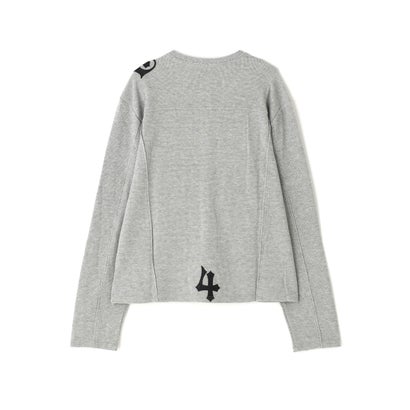 DND4DES/ディーエヌディーフォーデス/Henley Patch L/S Tee （グレー）｜詳細画像