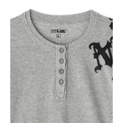 DND4DES/ディーエヌディーフォーデス/Henley Patch L/S Tee （グレー）｜詳細画像