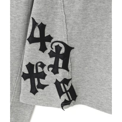 DND4DES/ディーエヌディーフォーデス/Henley Patch L/S Tee （グレー）｜詳細画像