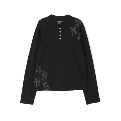 DND4DES/ディーエヌディーフォーデス/Henley Patch L/S Tee （ブラック）｜詳細画像