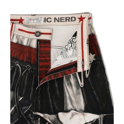 エルエイチピー L.H.P. DND4DES/ディーエヌディーフォーデス/Triple-Waistband 3D-Print Baggy Jeans （グレー）｜詳細画像