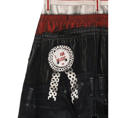 エルエイチピー L.H.P. DND4DES/ディーエヌディーフォーデス/Triple-Waistband 3D-Print Baggy Jeans （グレー）｜詳細画像