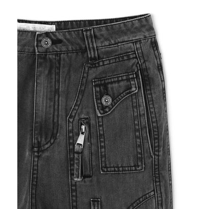エルエイチピー L.H.P. DND4DES/ディーエヌディーフォーデス/Washed Paneled Strap-Tacked Jeans （グレー）｜詳細画像