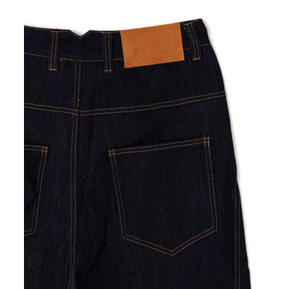 エルエイチピー L.H.P. DND4DES/ディーエヌディーフォーデス/Avant-Garde Curved Button Raw Denim Jeans （ネイビー）｜詳細画像