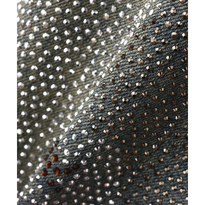エルエイチピー L.H.P. DND4DES/ディーエヌディーフォーデス/Rhinestone Dirty Denim Pants （ブルー）｜詳細画像