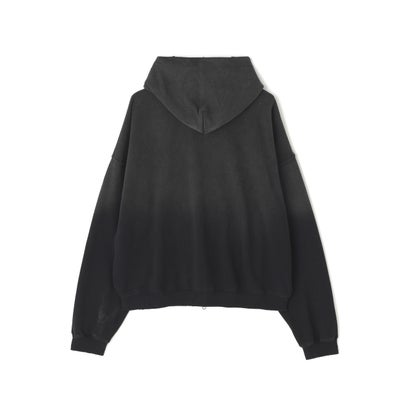 エルエイチピー L.H.P. NOT4NERD/ノットフォーナード/Faith Not Distressed Hoodie ZipUp （ブラック）｜詳細画像