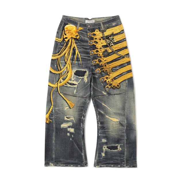 DND4DES/ディーエヌディーフォーデス/Palace Print Pants （ブルー）