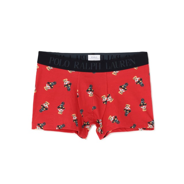 POLO RALPH LAUREN/ポロラルフローレン/Moto Jacket Bear Print Boxer Brief （レッド）