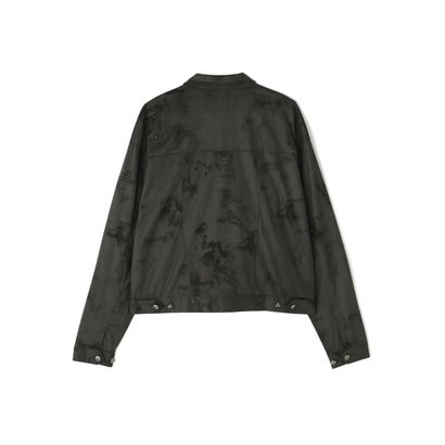 NOT4NERD/ノットフォーナード/Dirt Wash Distrs Suede tailored Jacket （チャコール）｜詳細画像