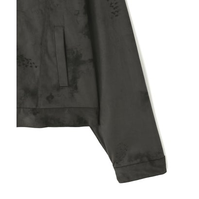 NOT4NERD/ノットフォーナード/Dirt Wash Distrs Suede tailored Jacket （チャコール）｜詳細画像