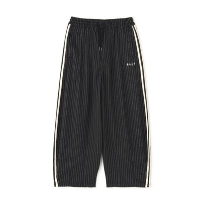 エルエイチピー L.H.P. NOT4NERD/ノットフォーナード/Stripe Balloon Track Pants （ブラック）｜詳細画像