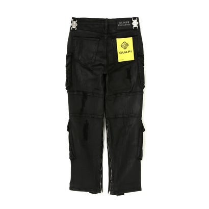 エルエイチピー L.H.P. GUAPI/グアピ/Black Ops Waxed Straight Leg Denim （ブラック）｜詳細画像