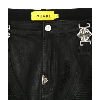 エルエイチピー L.H.P. GUAPI/グアピ/Black Ops Waxed Straight Leg Denim （ブラック）｜詳細画像