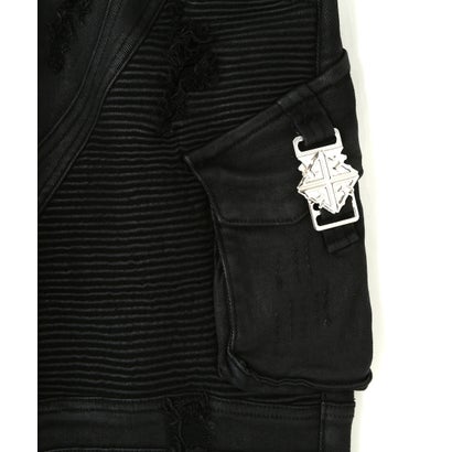 エルエイチピー L.H.P. GUAPI/グアピ/Black Ops Waxed Straight Leg Denim （ブラック）｜詳細画像