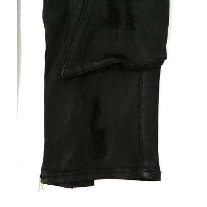 エルエイチピー L.H.P. GUAPI/グアピ/Black Ops Waxed Straight Leg Denim （ブラック）｜詳細画像