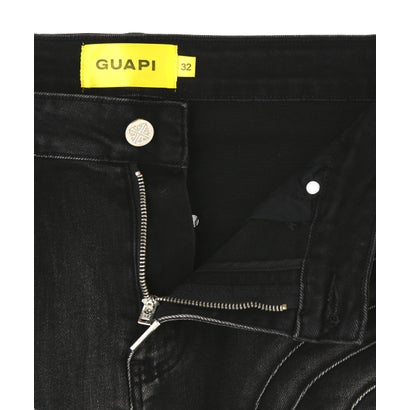 エルエイチピー L.H.P. GUAPI/グアピ/Obsidian Black Cross Buckle Denim （ブラック）｜詳細画像