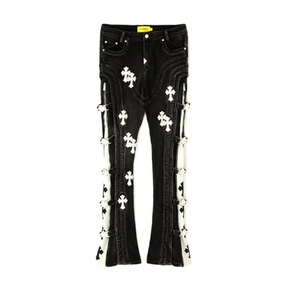 エルエイチピー L.H.P. GUAPI/グアピ/Obsidian Black Cross Buckle Denim （ブラック）｜詳細画像