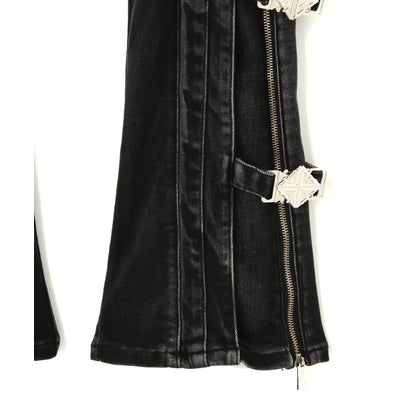 エルエイチピー L.H.P. GUAPI/グアピ/Obsidian Black Cross Buckle Denim （ブラック）｜詳細画像