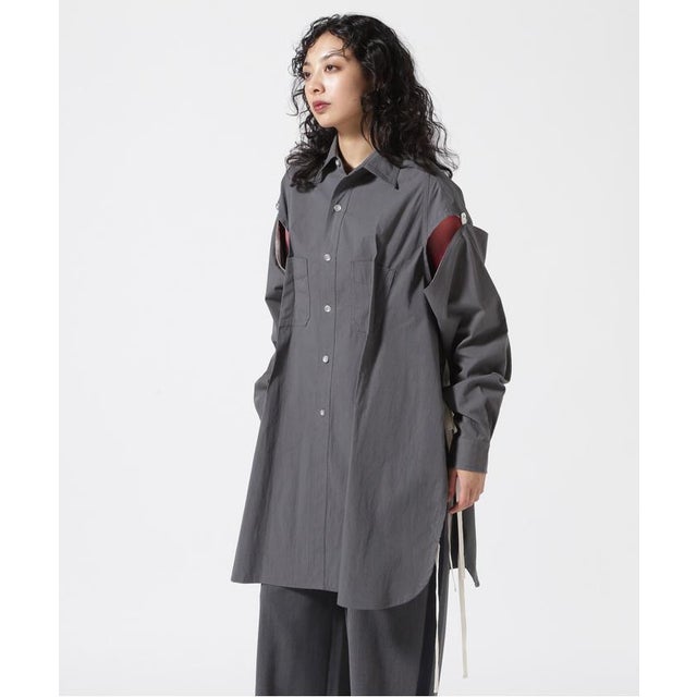 VOLTAGE CONTROL FILTER/ヴォルテージコントロールフィルター/SEPARATE OVER WORK SHIRT （チャコール）