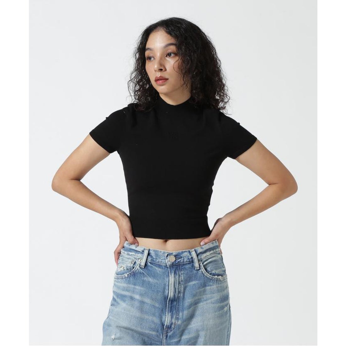ALEXANDER WANG(アレキサンダーワン) クロップド ショート丈 ニット 