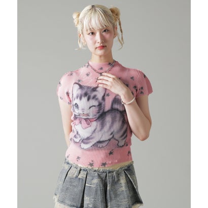エルエイチピー L.H.P. MAVYTH/メヴィス/CAT TEE （ブラック）｜詳細画像