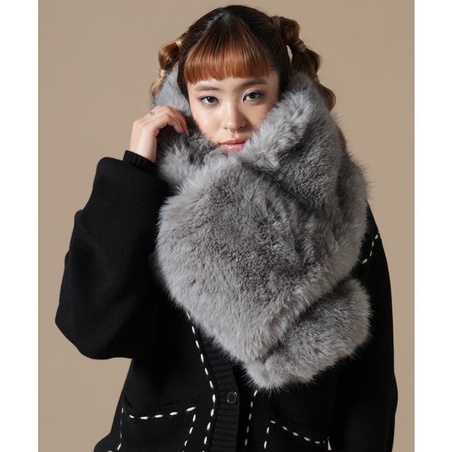 DSW／ECOFUR MUFFLER （グレー）