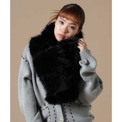 エルエイチピー L.H.P. DSW／ECOFUR MUFFLER （ブラック）｜詳細画像