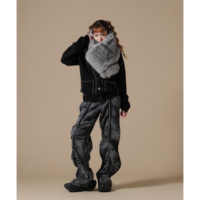 エルエイチピー L.H.P. DSW／ECOFUR MUFFLER （ブラウン）｜詳細画像