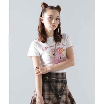 エルエイチピー L.H.P. MAVYTH/メヴィス/PINK PONY GIRL TEE （ブラック）｜詳細画像