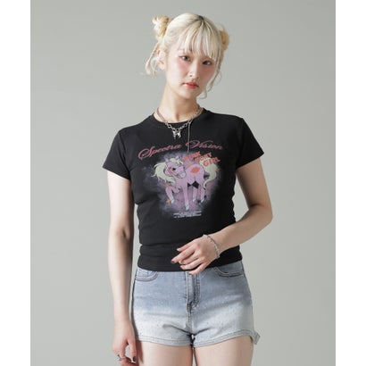 エルエイチピー L.H.P. MAVYTH/メヴィス/PINK PONY GIRL TEE （ホワイト）｜詳細画像