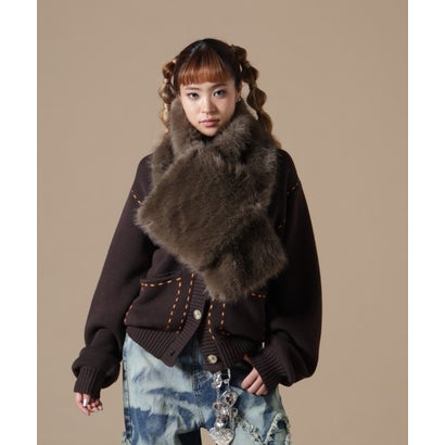 エルエイチピー L.H.P. DankeSchon/ダンケシェーン/WOMEN ECOFUR MUFFLER （ベージュ）｜詳細画像