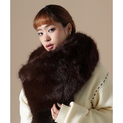 エルエイチピー L.H.P. DankeSchon/ダンケシェーン/WOMEN ECOFUR MUFFLER （ベージュ）｜詳細画像