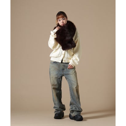 エルエイチピー L.H.P. DankeSchon/ダンケシェーン/WOMEN ECOFUR MUFFLER （ベージュ）｜詳細画像