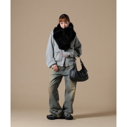 エルエイチピー L.H.P. DankeSchon/ダンケシェーン/WOMEN ECOFUR MUFFLER （ベージュ）｜詳細画像