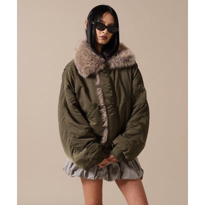 エルエイチピー L.H.P. DSW／RV FUR NYLON BZ （ブラック）｜詳細画像