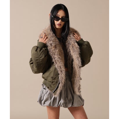 エルエイチピー L.H.P. DSW／RV FUR NYLON BZ （ブラック）｜詳細画像
