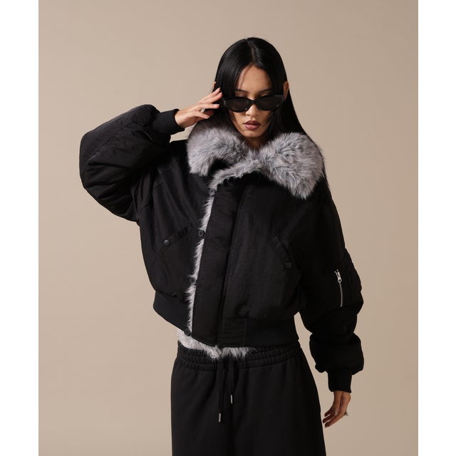 DSW／RV FUR NYLON BZ （ブラック）