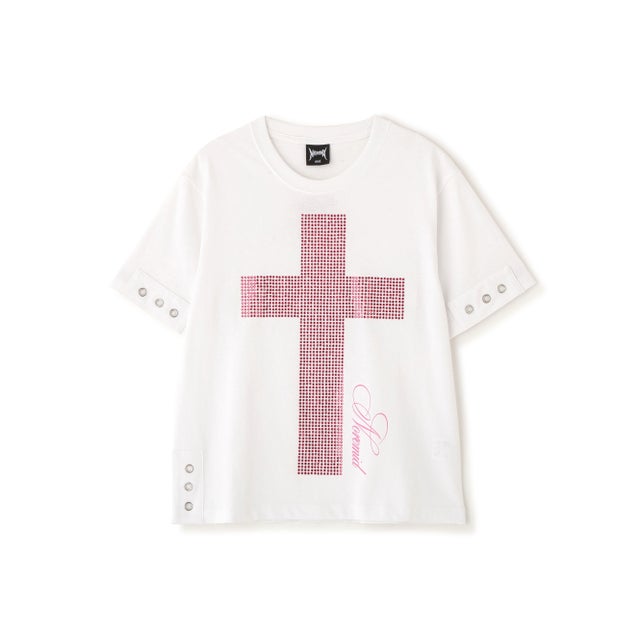 NoRemid／別注Cross Rhineston SS T （アザー3）