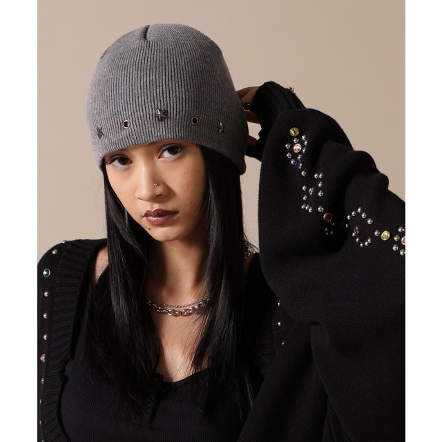 SIS／STAR BEANIE （グレー）