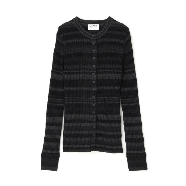 CLANE／MULTI BORDER BUTTON （ブラック）