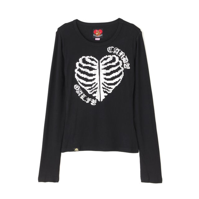 C GALFY／骨×LOVE ロンTee （ブラック）