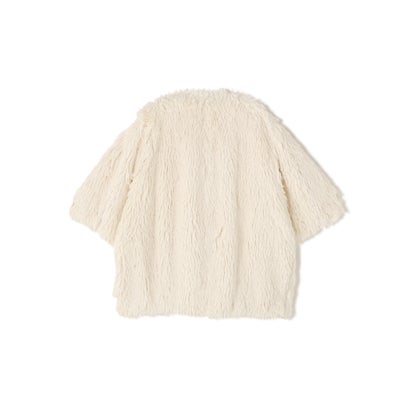 CLANE／HALF SLEEVE FAKE FUR （ブラウン）｜詳細画像